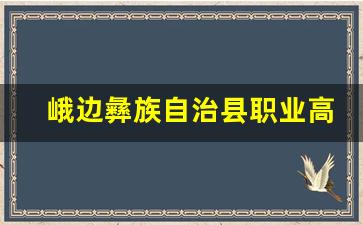 峨边彝族自治县职业高级中学校(职教中心)2024年录取分数(峨边职业高级中学官网)