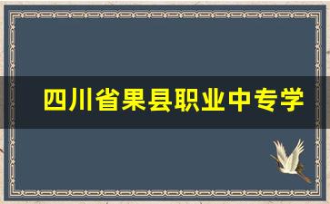 四川省果县职业中专学校2024年录取分数