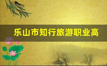 乐山市知行旅游职业高中2024年录取分数(乐山市旅游学校公办还是民办)