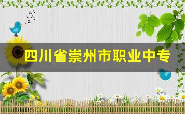 四川省崇州市职业中专学校2024年录取分数(崇州市职业中专学校地址)