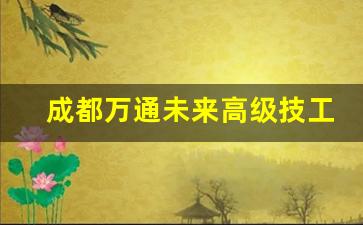 成都万通未来高级技工学校2024年录取分数(成都万通学校有什么专业)