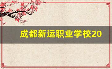 成都新运职业学校2024年录取分数(成都新运职业学院怎么样)