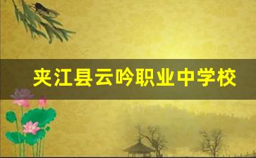 夹江县云吟职业中学校2024年录取分数(夹江县云吟职业中学校高考班)
